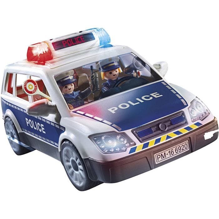 Playmobil – Polisbil med ljus och ljud, 1 set