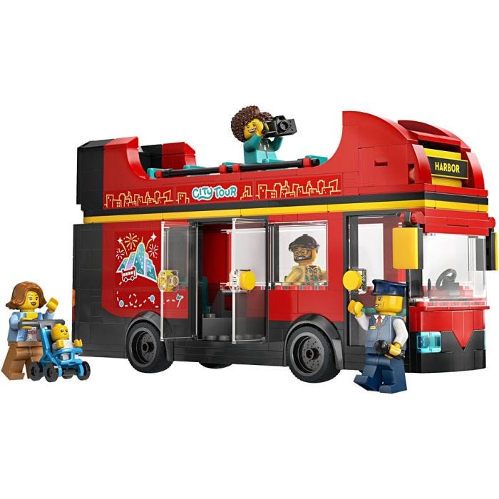 LEGO® City röd dubbeldäckare, 384 delar/ 1 förp.