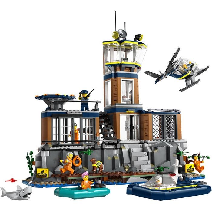 LEGO® City Polisfängelseö, 980 delar/ 1 förp.