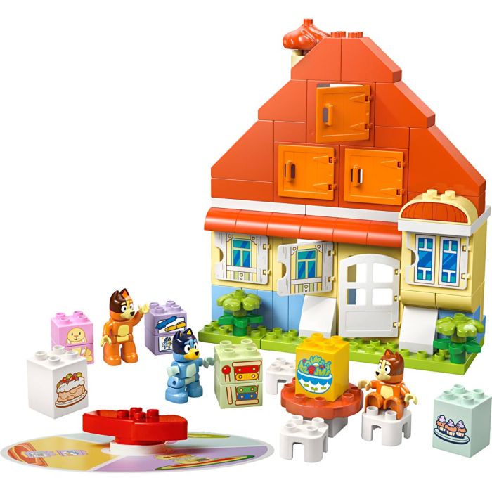LEGO® DUPLO® Blueys familjehus med minnesspel, 83 delar/ 1 förp.