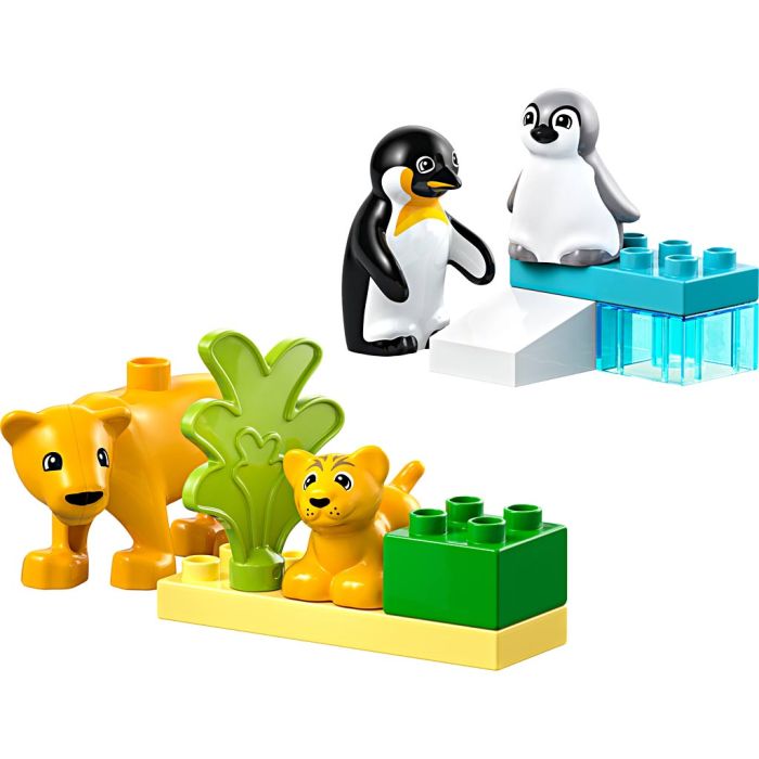LEGO® DUPLO® Wild Animal Families pingviner och lejon, 10 delar/ 1 förp.