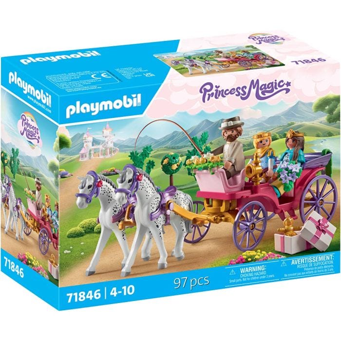 Playmobil kunglig vagn, stl. 9,0x19,7x26,0 cm, 97 delar/ 1 förp.