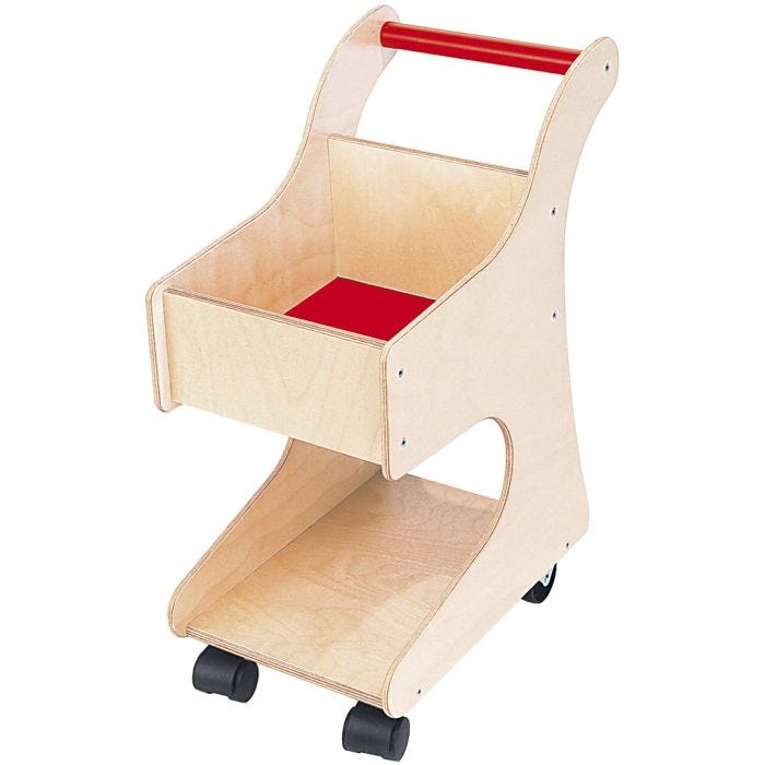 Träshoppingvagn, stl. 35x22x58 cm, 1 st.
