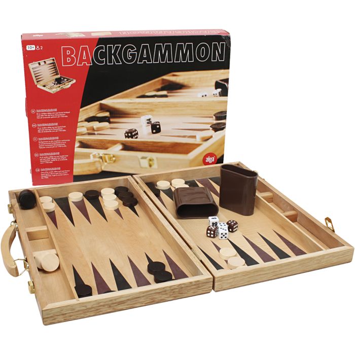 Backgammon, DK, NO, SE, FI, 1 st., Dansk text,Norsk text,Svensk text,Finska text