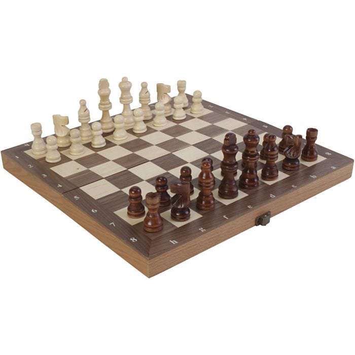 Schack, stl. 29x29 cm, 1 set