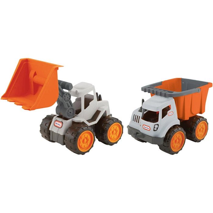 Little Tikes Entreprenadmaskiner, stl. 39 cm, 2x2 st./ 1 förp.