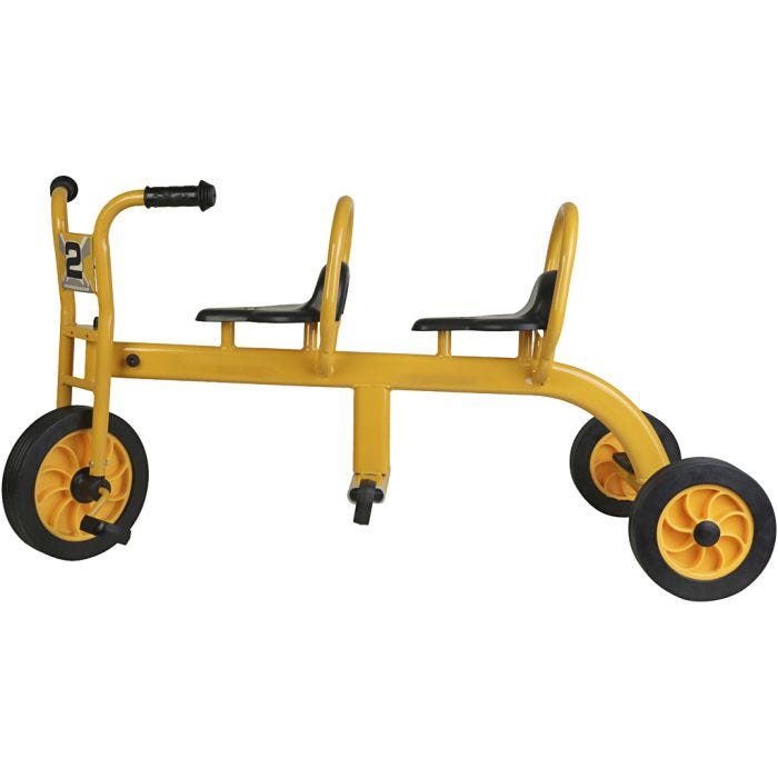 Taxicykel , stl. 115x56x63 cm, gul, 1 st.