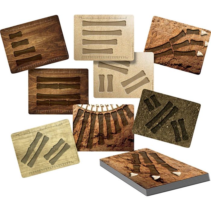 Dinosaurieben, Aktivitetskort, stl. 6-20 cm, 17 delar/ 1 förp.