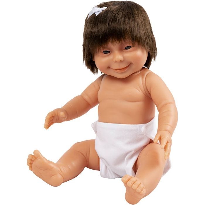 Babydocka, flicka, stl. 34 cm, 1 st.