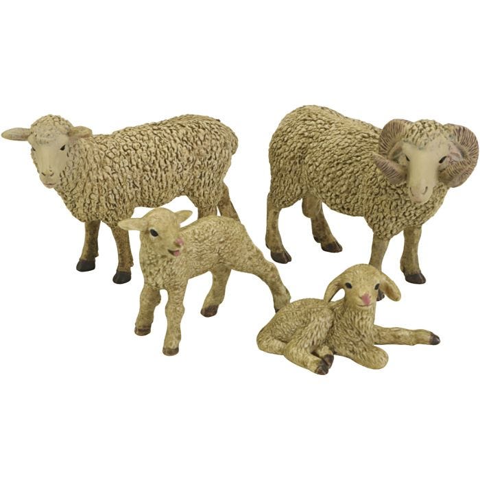 Fårfamilj, 1 set