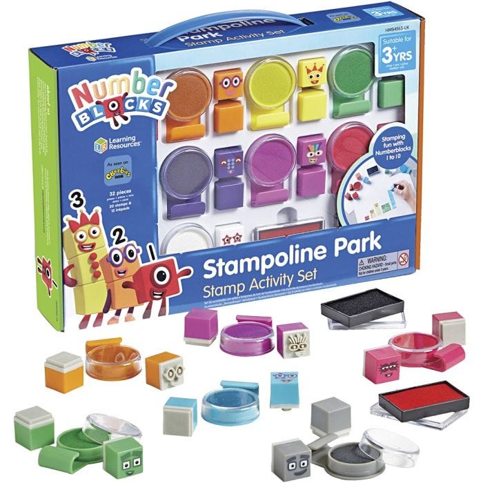 Numberblocks stämpelsats, 32 delar/ 1 förp.