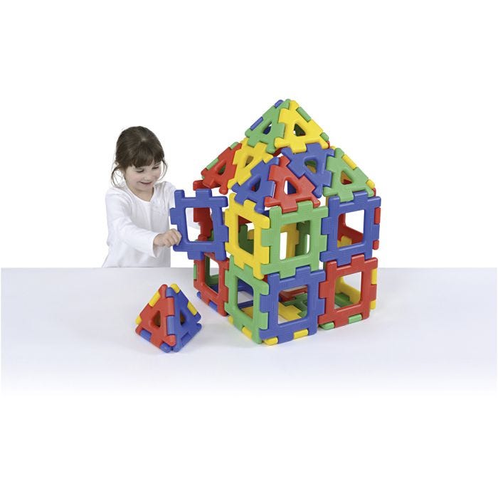 Gigant Polydron-Set, 40 delar/ 1 set