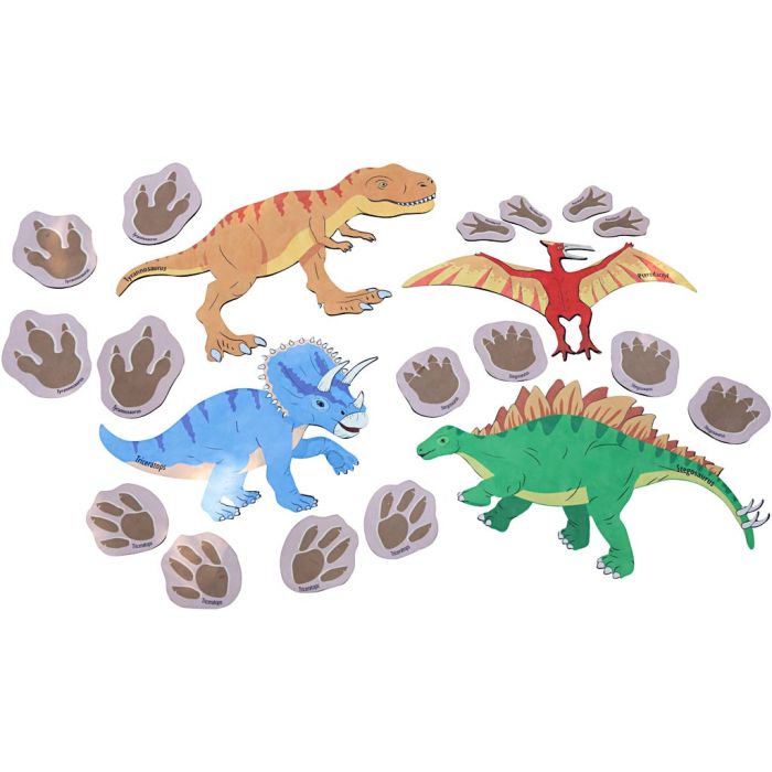 Dinosauriespelet, stl. 13 - 78 cm, 20 delar/ 1 set