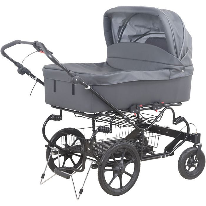 TRILLE Magnum 4 barnvagn med motor, grå, 1 st.