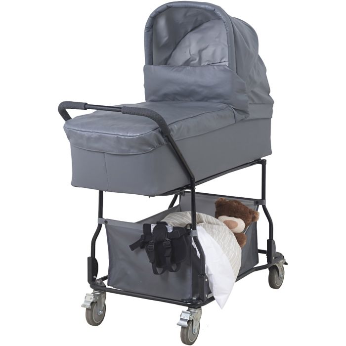 Babytrold Barnsäng, stl. 118x58x139 cm, grå, 1 st.