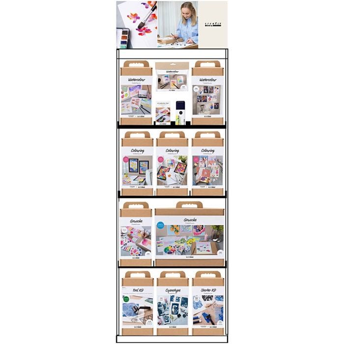 Golvdisplay, omonterad, Hantverk, vuxna, H: 1580 mm, L: 600 mm, B: 400 mm, 84 enhet/ 1 st.