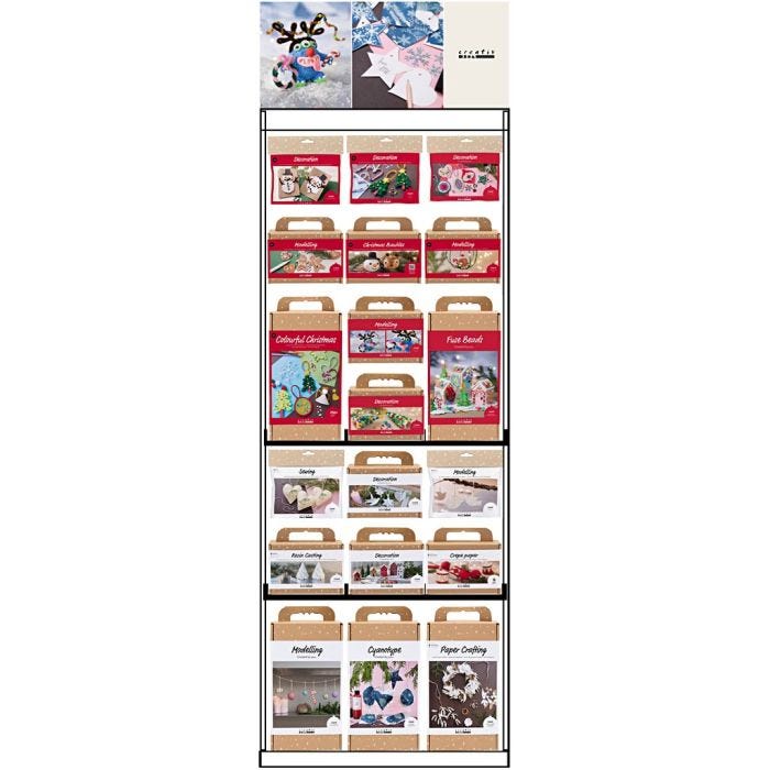 Golvdisplay, omonterad, Jul, vuxna och barn, H: 1580 mm, L: 600 mm, B: 400 mm, 86 enhet/ 1 st.