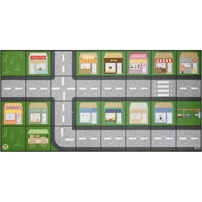 E.a.R.L.-matta Stadsdel, stl. 61,5x122 cm, 1 st.