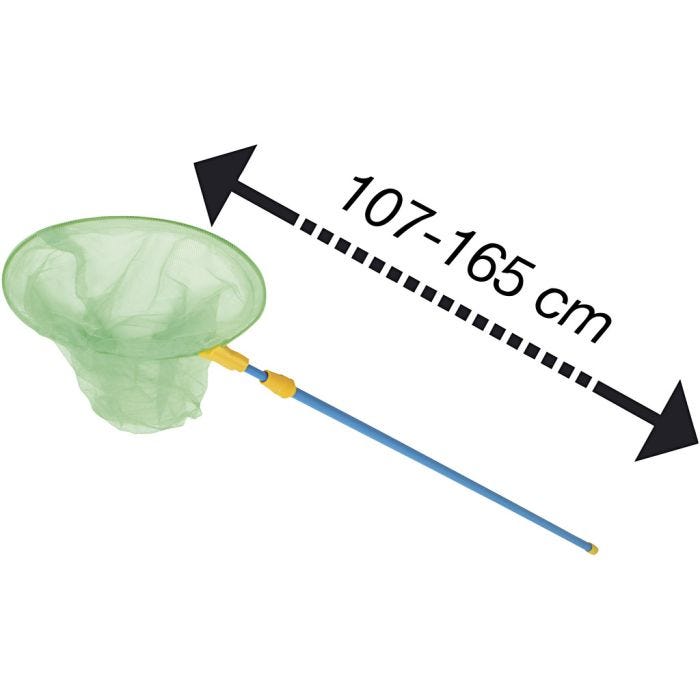 Håv med teleskopskaft, L: 107-165 cm, 10 st./ 1 förp.