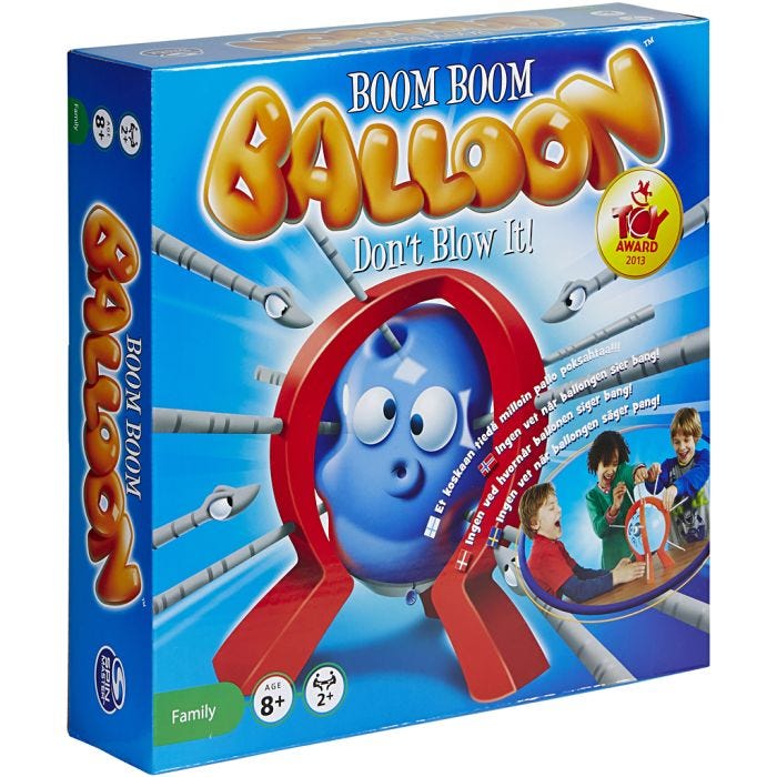 Boom Boom Balloon, DK, NO, SE, FI, 1 st.