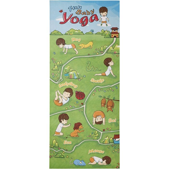 Yogamatta för barn, stl. 145x61x0,6 cm, 5 st./ 1 förp.
