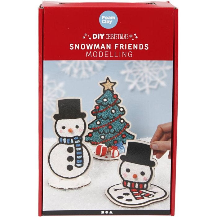 Snögubbe och julgran, 1 set