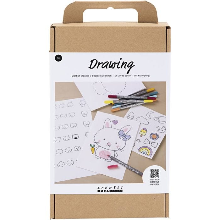 DIY Kit Rita, Blandade figurer, pastellfärger, 1 förp.