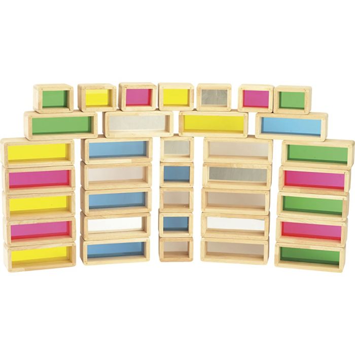 Regnbågsklossar, stl. 20/10x7,5x7,5 cm, 36 delar/ 1 set