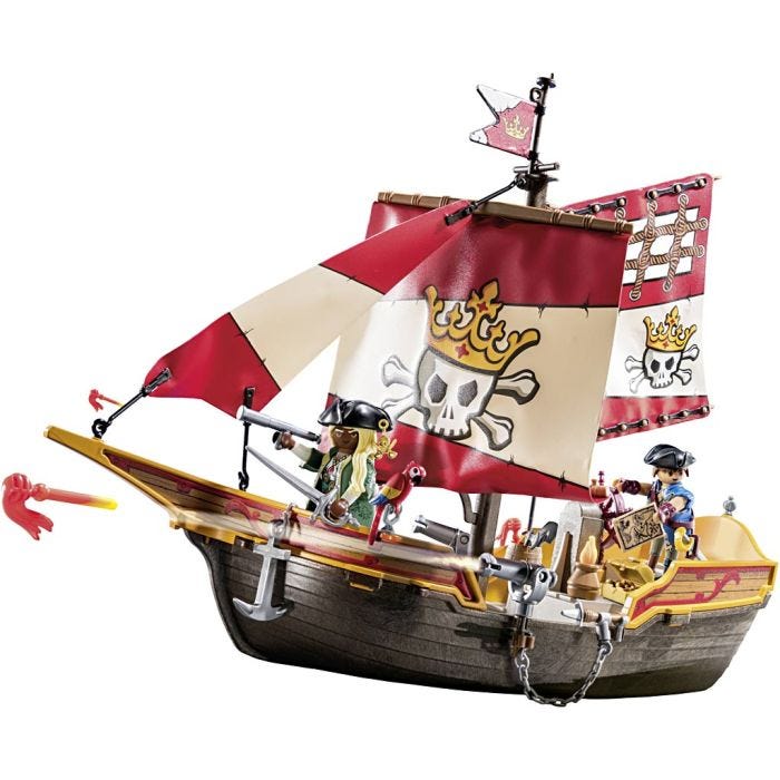 Playmobil Dödskalleskepp, 101 delar, 1 set
