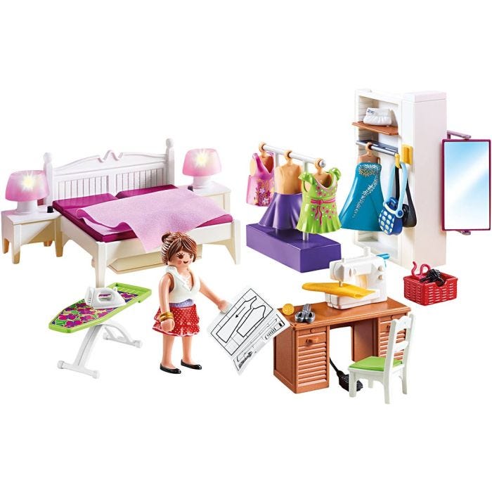 Playmobil sovrum med syhörna, 67 delar, 1 st./ 1 förp.