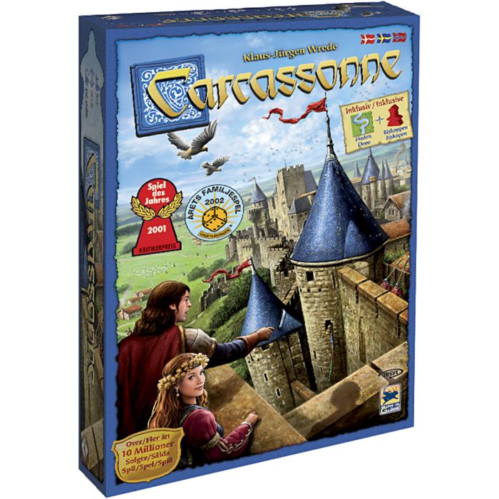 Carcassonne, DK, NO, SE, 1 st., Dansk text,Norsk text,Svensk text