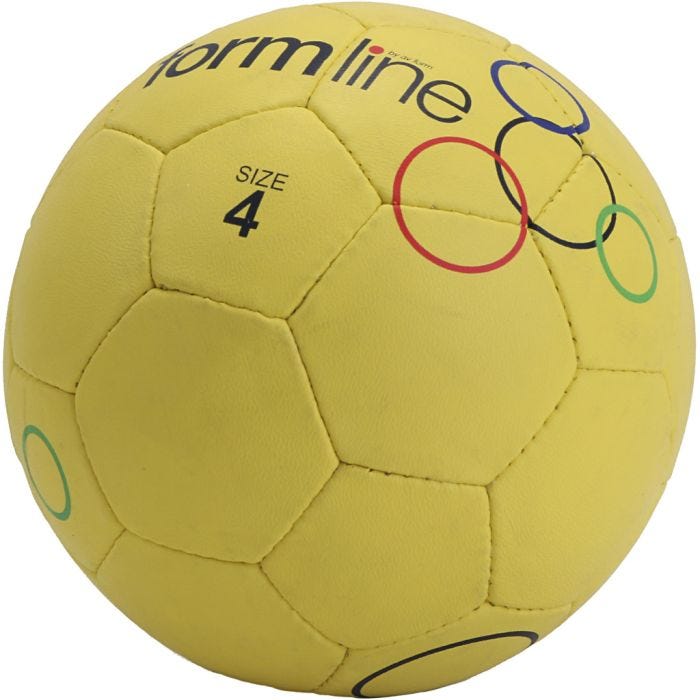 Street fotboll, nr. 4, gul, 1 st.