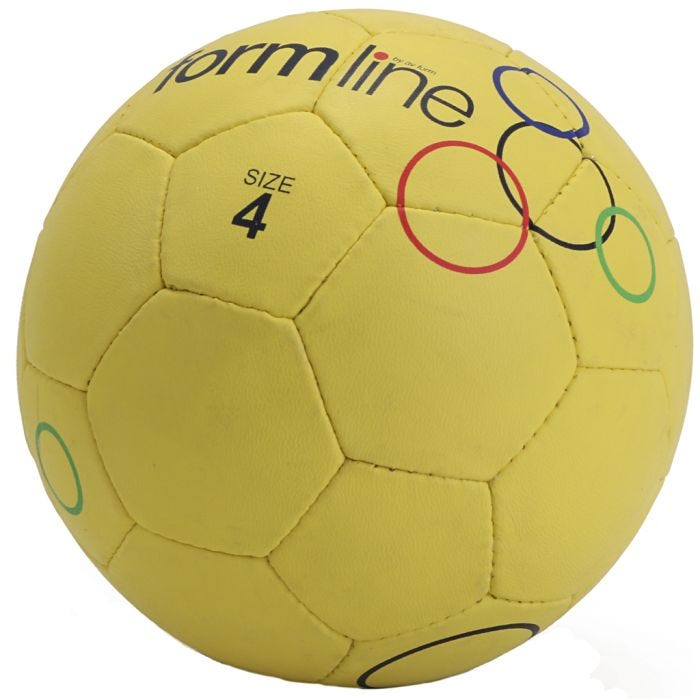 Street fotboll, nr. 4, gul, 10 st./ 1 förp.
