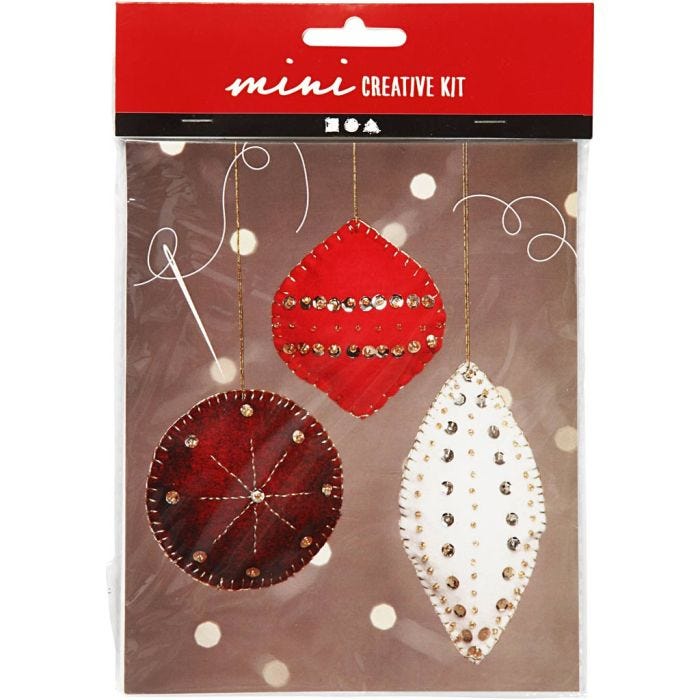 Mini DIY Kit, filtornament, H: 9,5+10+15 cm, 1 set
