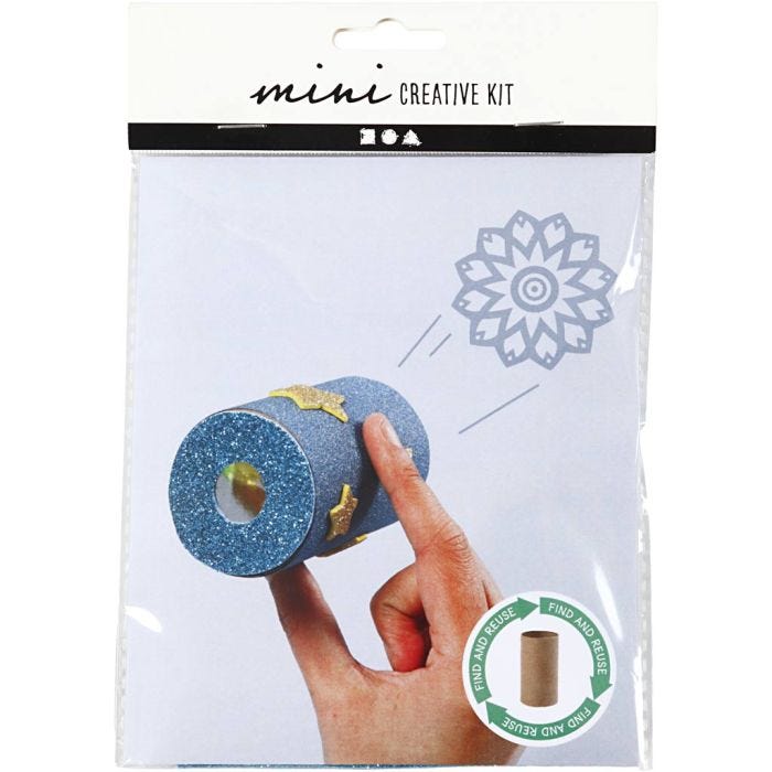 Mini DIY Kit, Toalettrulle kalejdoskop, 1 förp.