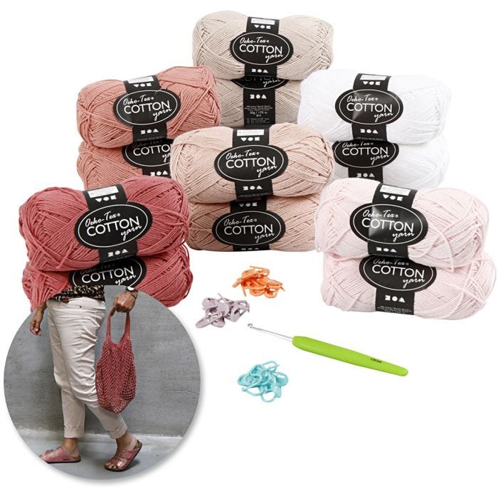 Pysselset - Virka, rosa, 1 set