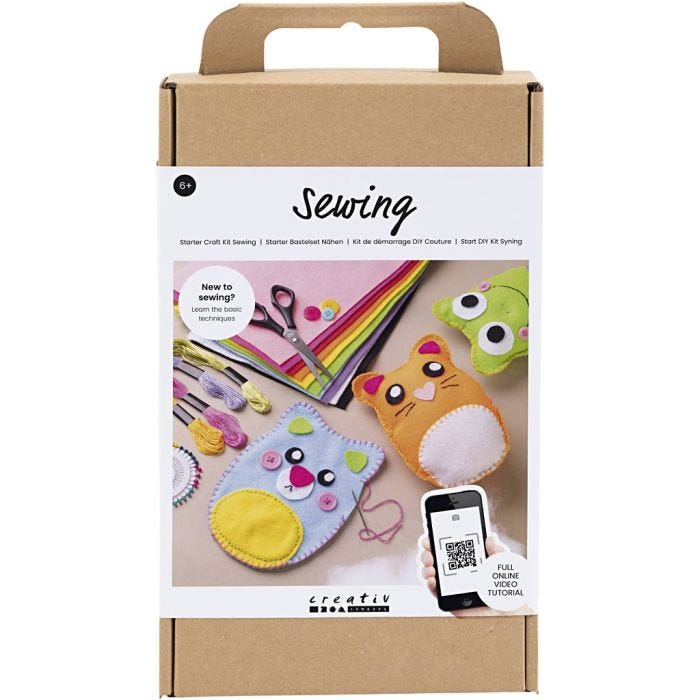 Start DIY Kit Sömnad, Nallebjörnar, 1 förp.