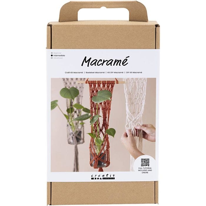 DIY Kit Makramé, Ampel, 1 förp.