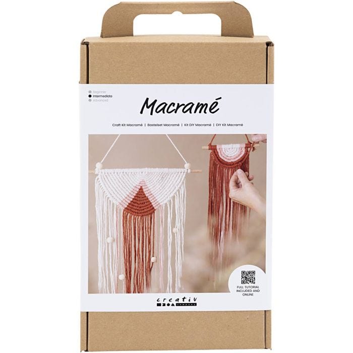 DIY Kit Makramé, Väggdekoration, 1 förp.