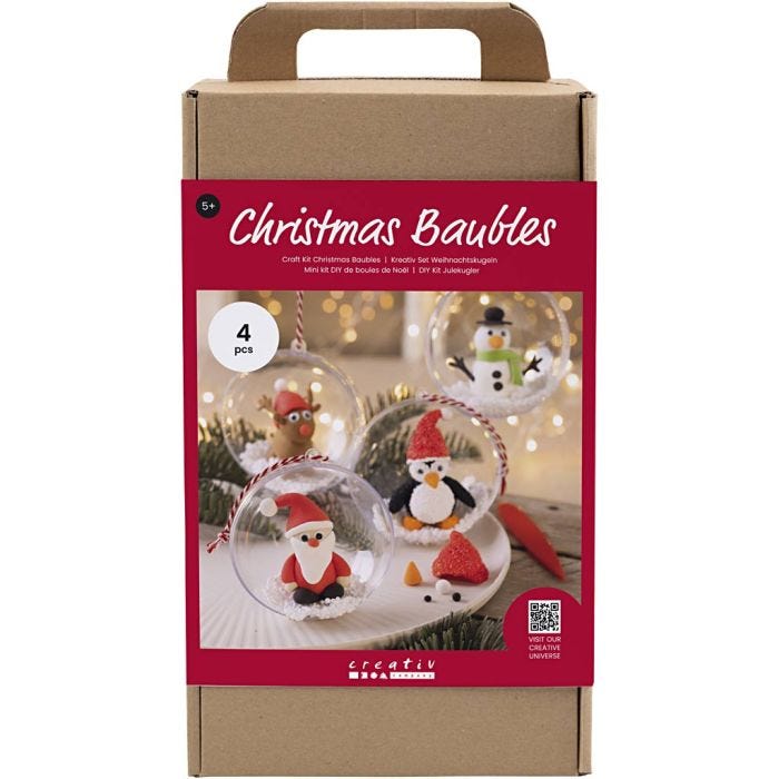 DIY Kit Julgranskulor, Modellera, 1 förp.