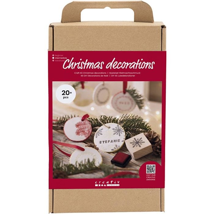 DIY Kit Juldekorationer, Självhärdande lera, 1 förp.