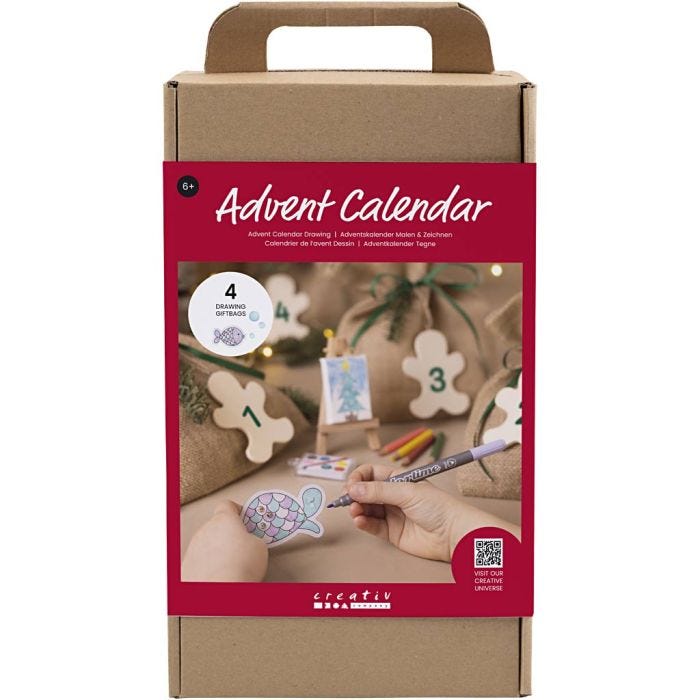 Adventskalender Teckna, Ritning, 1 förp.