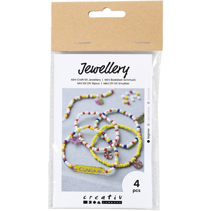 Mini DIY Kit Smycken, Armband i krympplast, 1 förp.