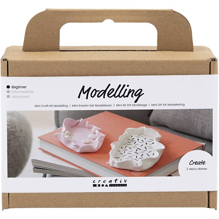 Mini DIY Kit Modellera, Skålar, 1 förp.