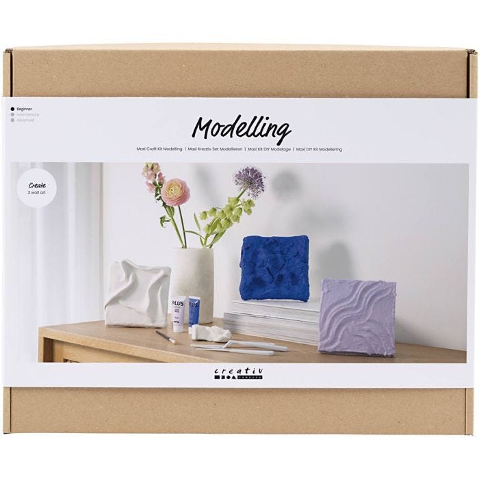 Maxi DIY Kit Modellera, Väggdekoration, 1 förp.