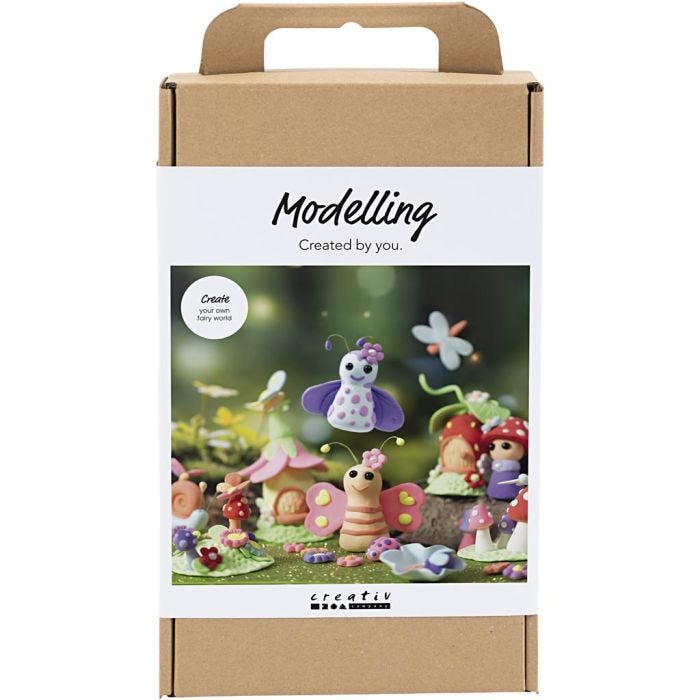 DIY Kit Modellera, Älva, pastellfärger, 1 förp.