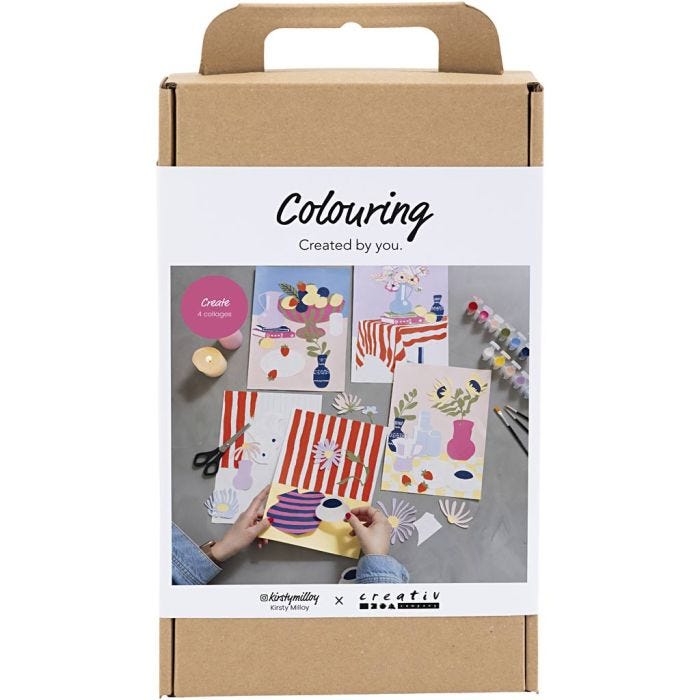 DIY Kit Färgläggning, Collage, 1 förp.