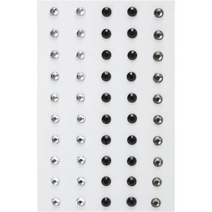 Självhäftande Strass, 50 st./ 1 förp.