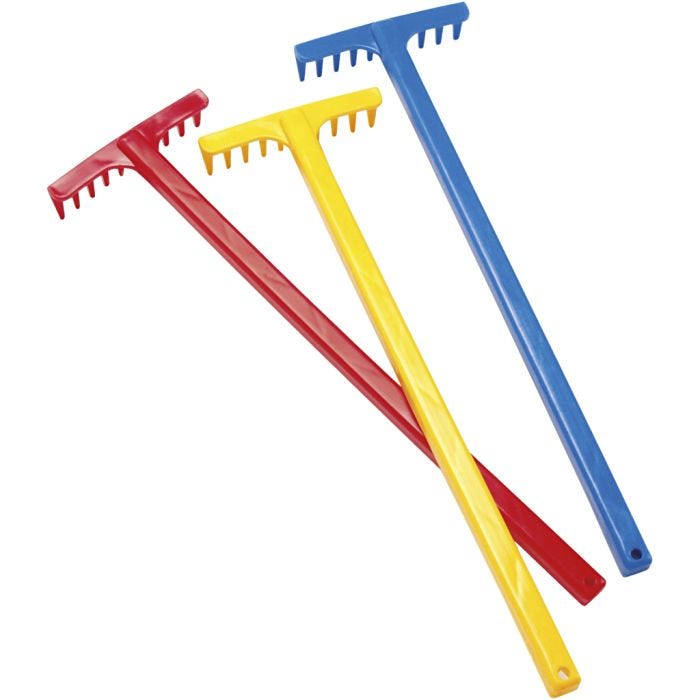 dantoy Plasträfsa, L: 42 cm, färger kan variera , 1 st.