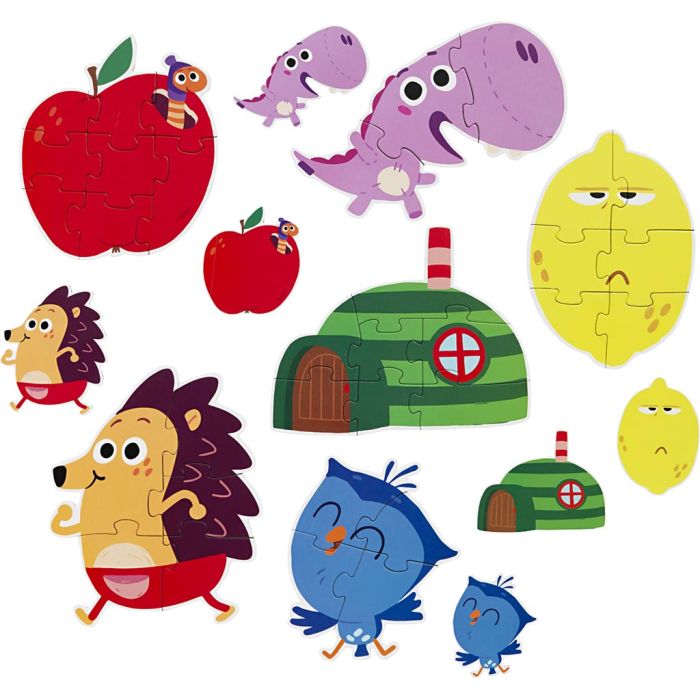 Igelkotten Borste pusselspel, 3-8 brickor, 6 st./ 1 förp.